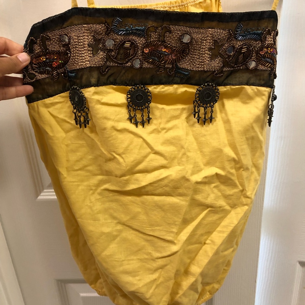 Embroidered tank top